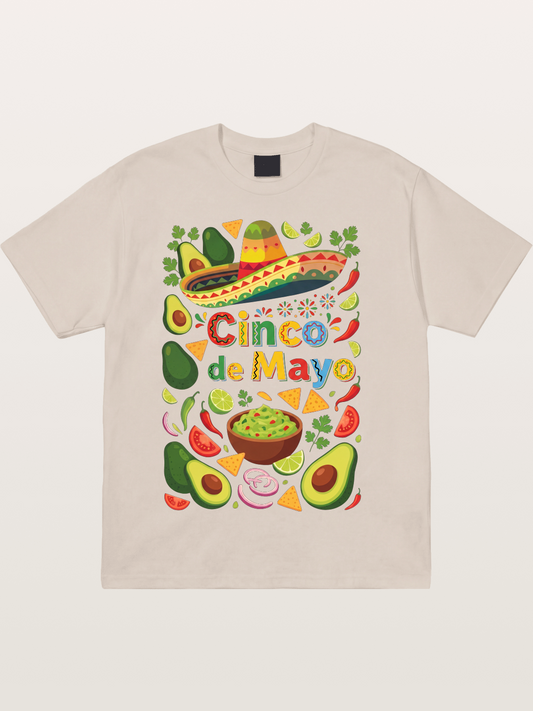Mexican Avocado Tortilla Feast Cotton T-shirt
