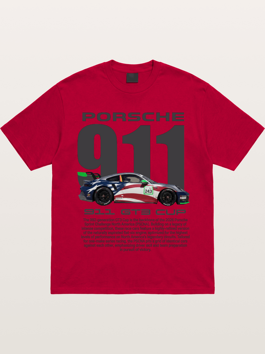 Porsche 911 GT3 Cup American Colors Gildan T-shirt