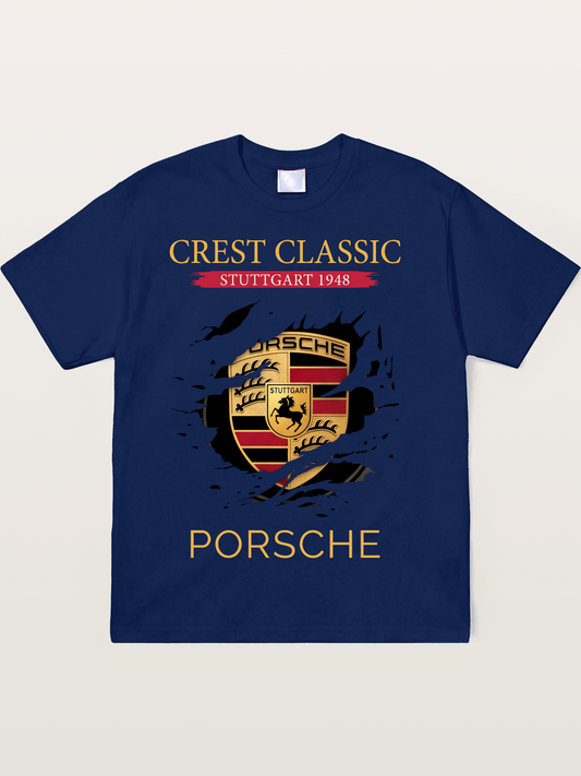 Porsche Stuttgart Tear Logo Soft-Stay T-shirt
