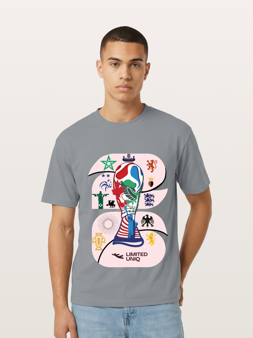 2026 World Cup Trophy Collage Gildan T-shirt