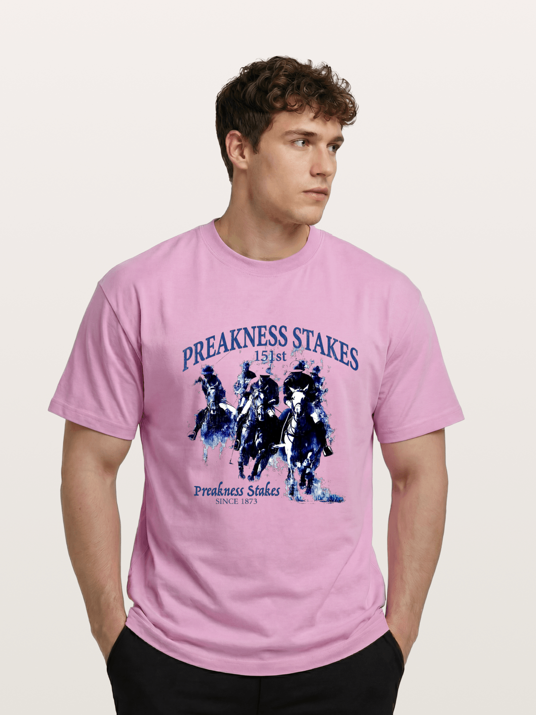 Preakness Stakes Watercolor Print Gildan T-shirt