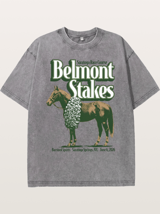 Belmont Stakes Winner Horse Washed T-shirt