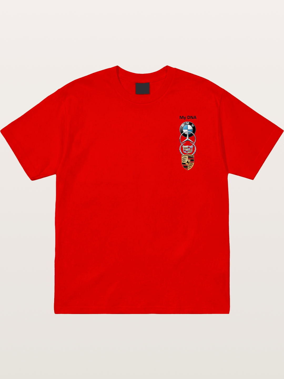 Luxury Car Logos Stack Art Cotton T-shirt