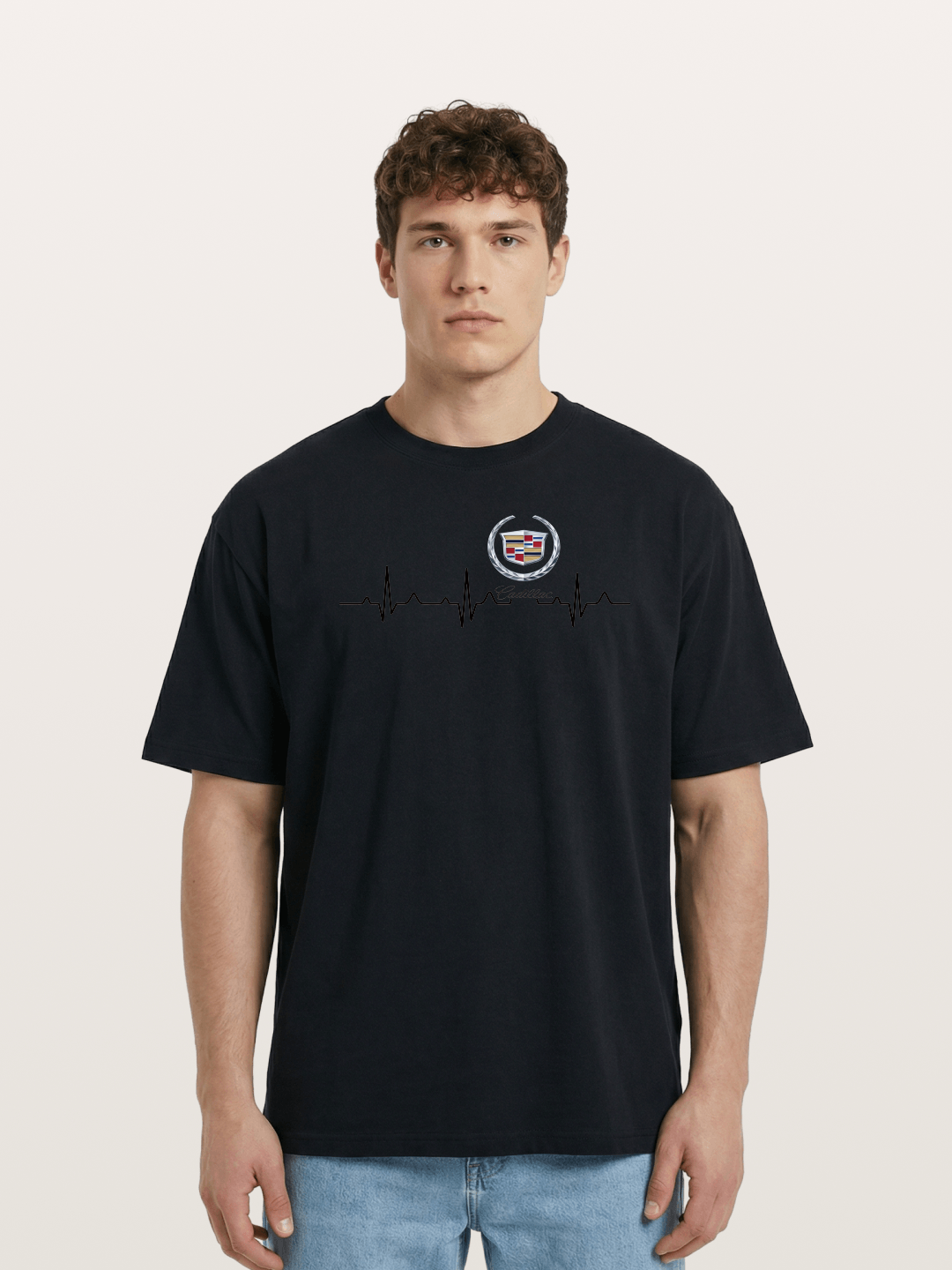 Cadillac Heartbeat Graphic Cotton T-shirt
