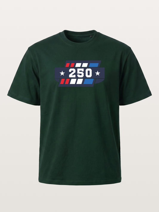 250th Anniversary Star Stripes Badge Gildan T-shirt