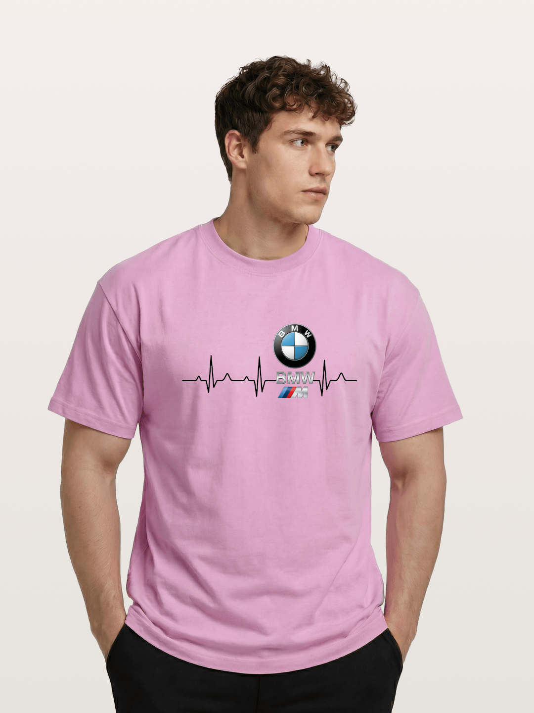 BMW Heartbeat Logo Art Gildan T-shirt