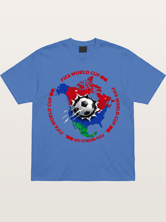 Soccer Ball Americas Burst Design Gildan T-shirt