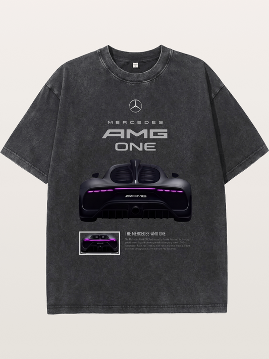 AMG One Purple Taillight Washed T-shirt