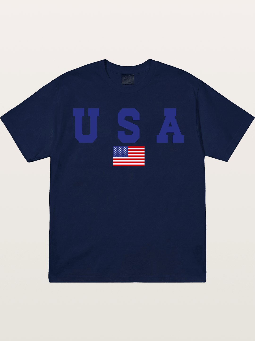 USA Letters With American Flag Gildan T-shirt