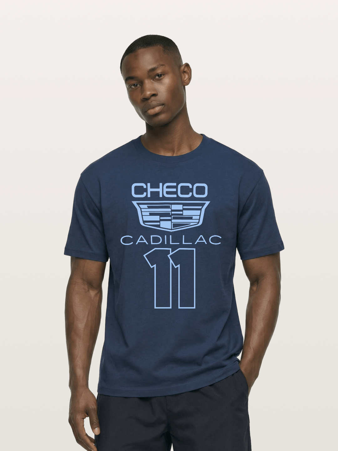 Checo Cadillac #11 Racing Emblem Cotton T-shirt