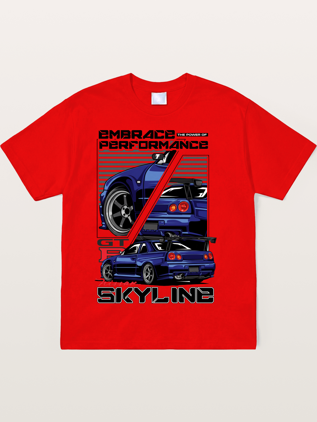 Nissan Skyline GT-R R34 Split View Soft-Stay T-shirt
