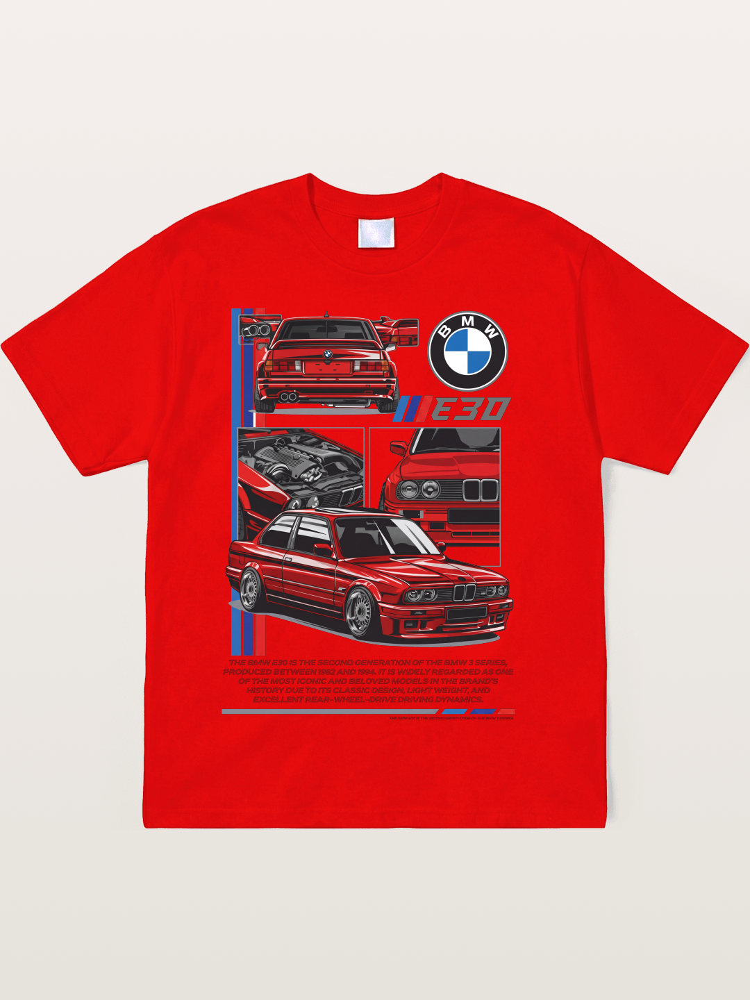 BMW E30 Multi Angle Collage Soft-Stay T-shirt