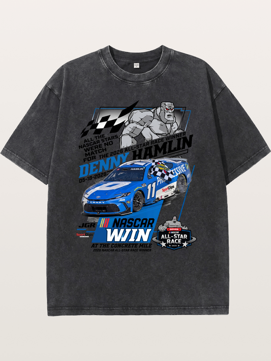 Denny Hamlin #11 2026 All-Star Win Washed T-shirt