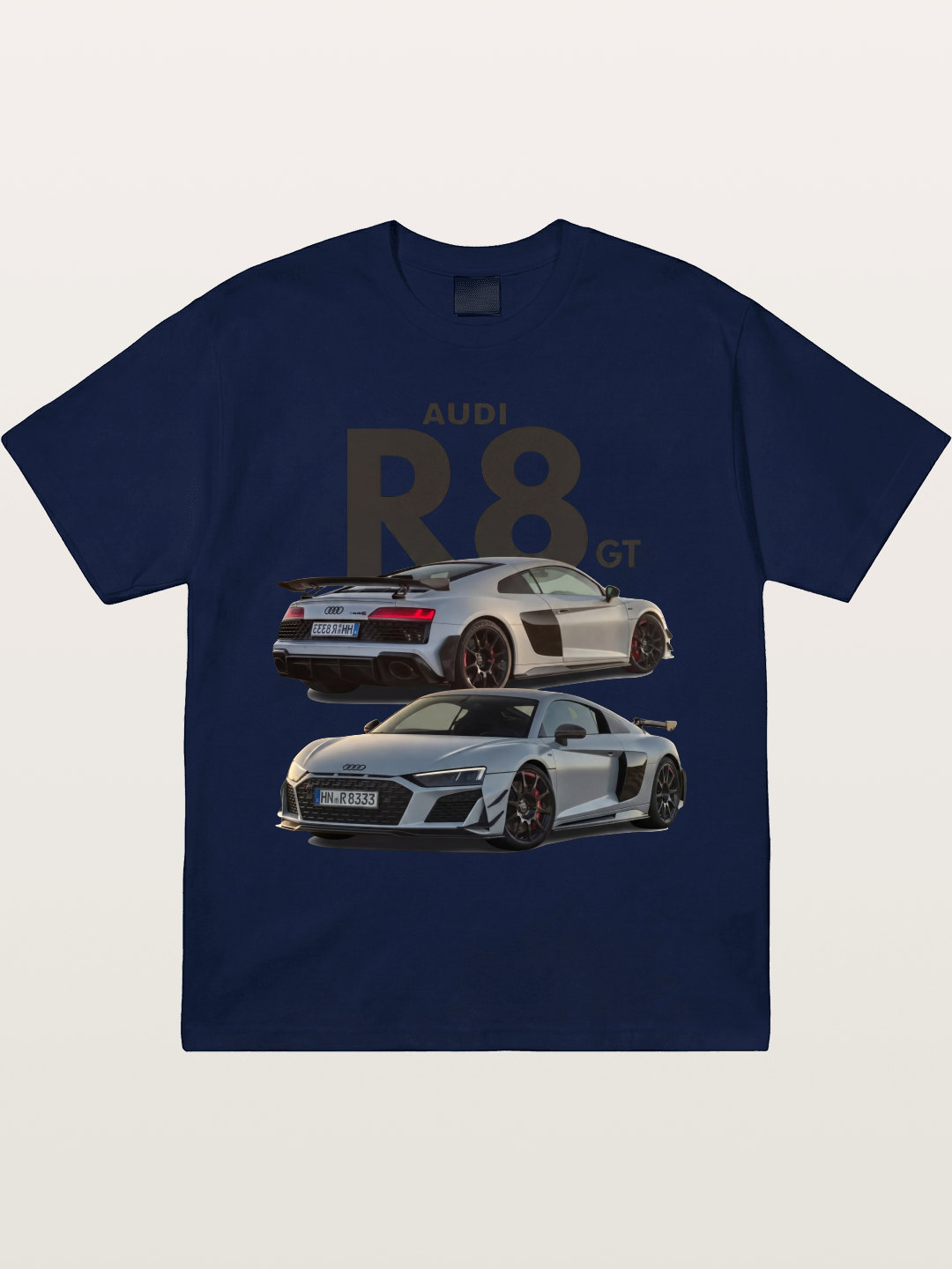 Audi R8 GT Front Rear View Gildan T-shirt