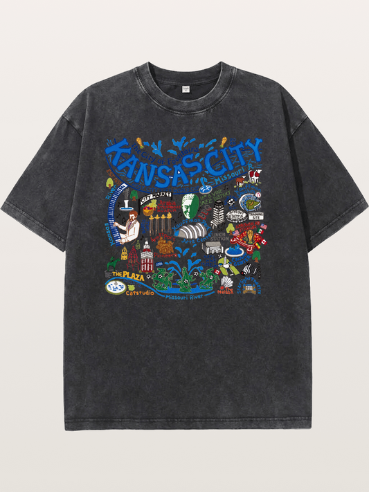 Kansas City World Cup Graphic Washed T-shirt