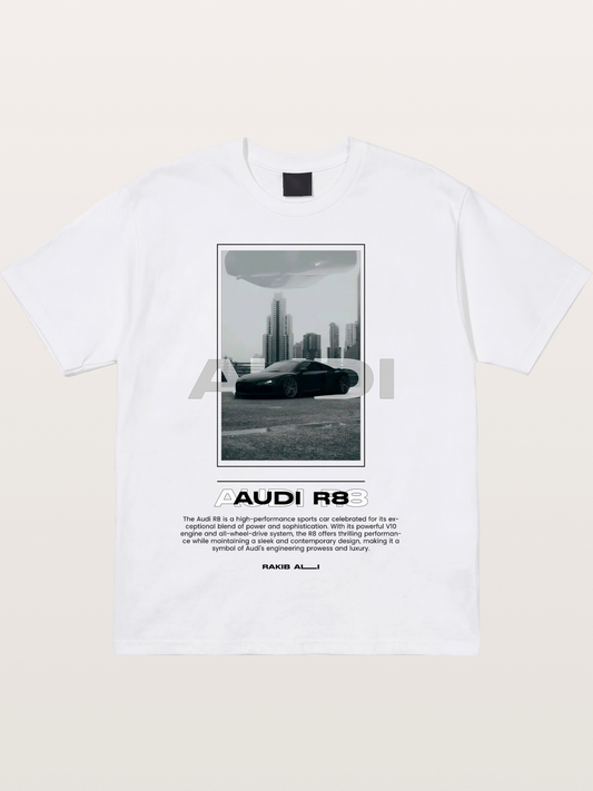 Audi R8 City Night Graphic Cotton T-shirt