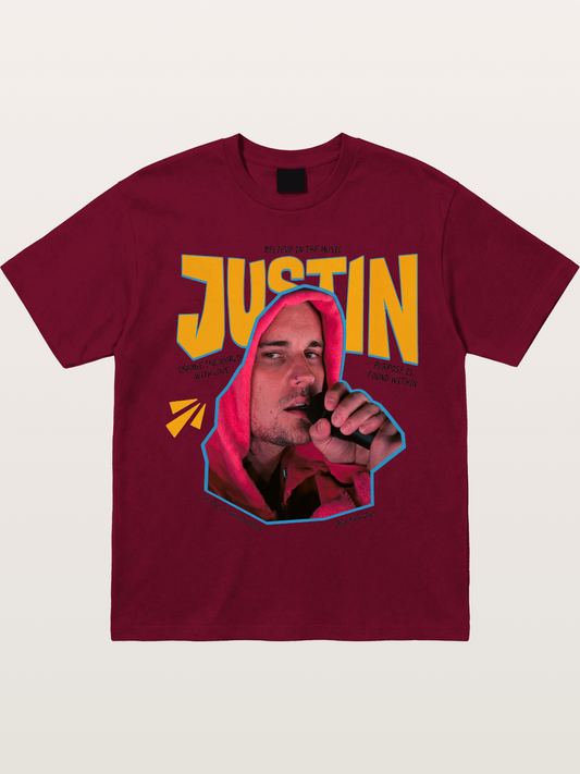 Justin Bieber Hoodie Portrait Gildan T-shirt