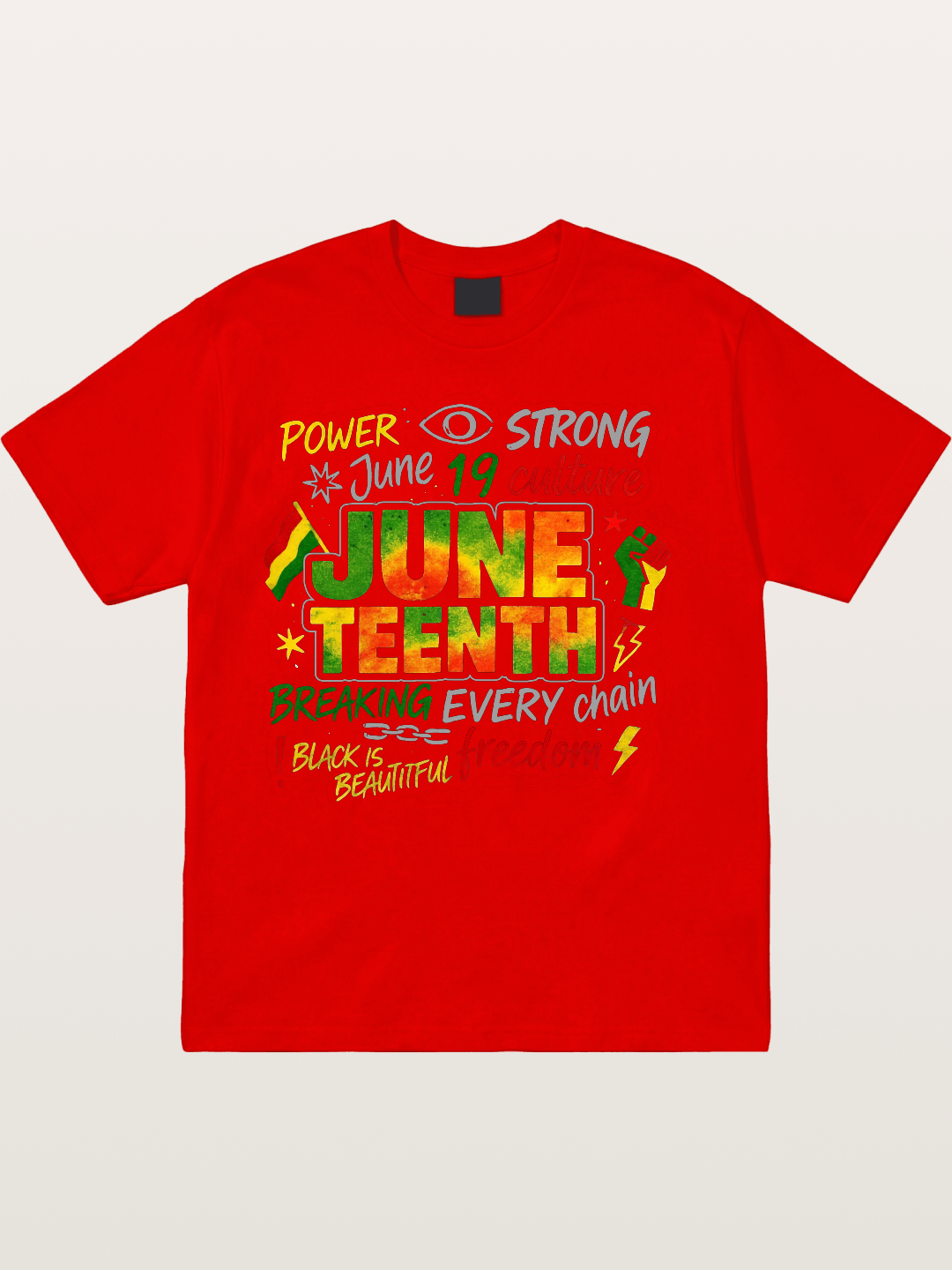 Juneteenth Breaking Every Chain Cotton T-shirt