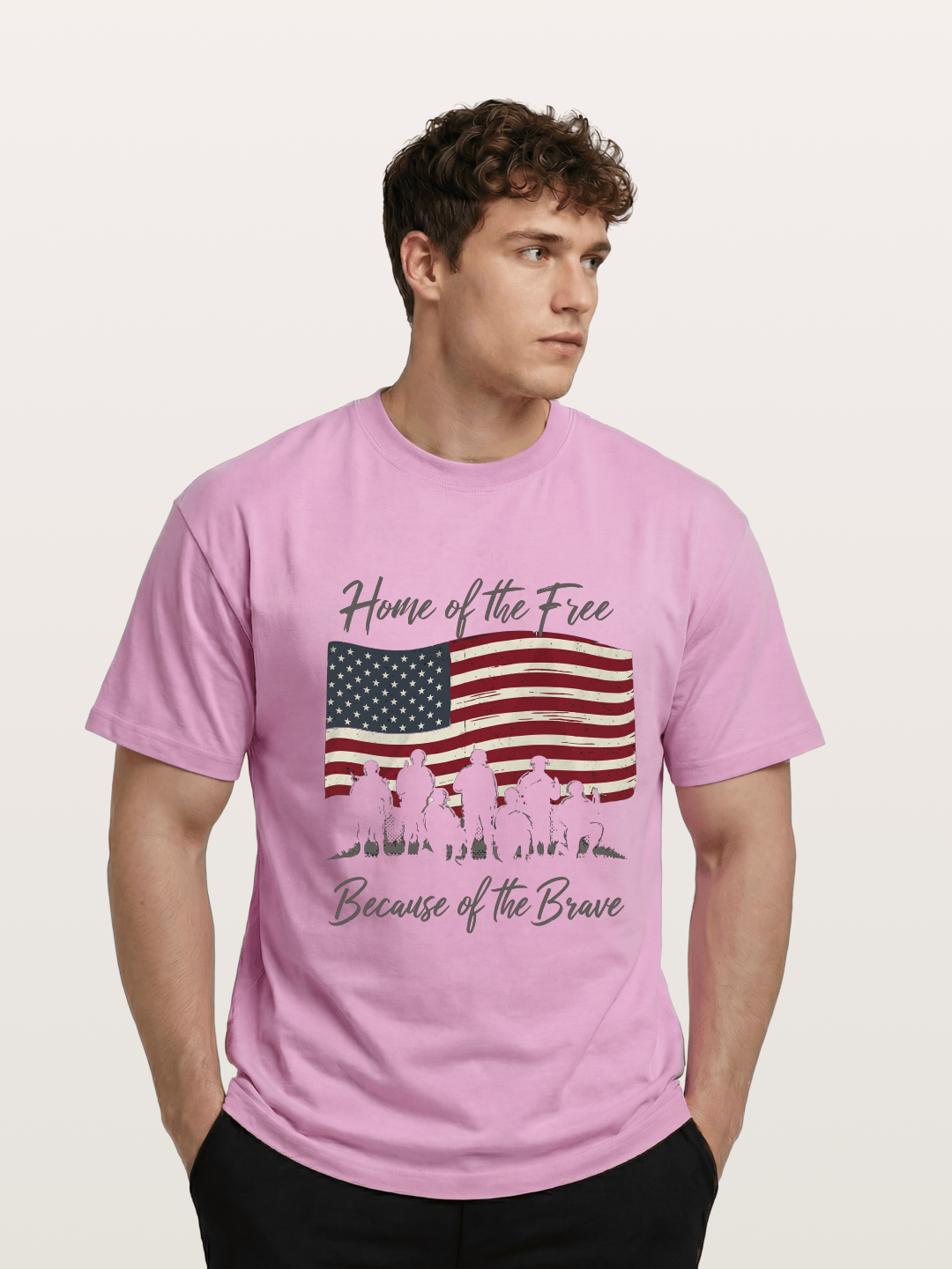 Home of the Free Because of the Brave Gildan T-shirt