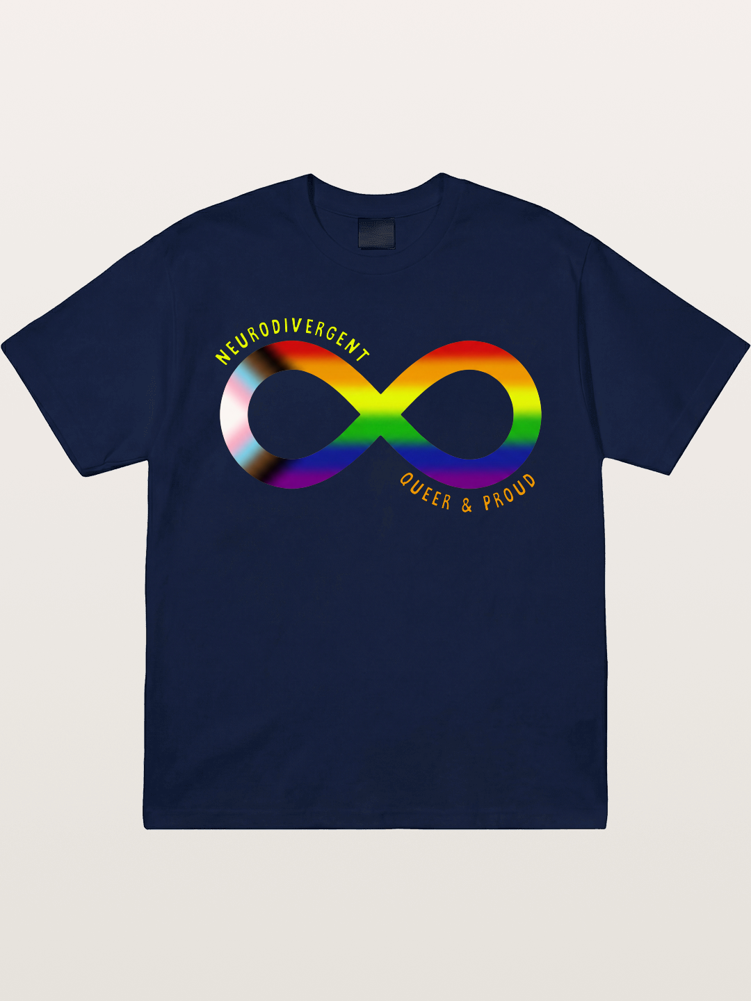 Neurodivergent Queer Infinity Symbol Gildan T-shirt
