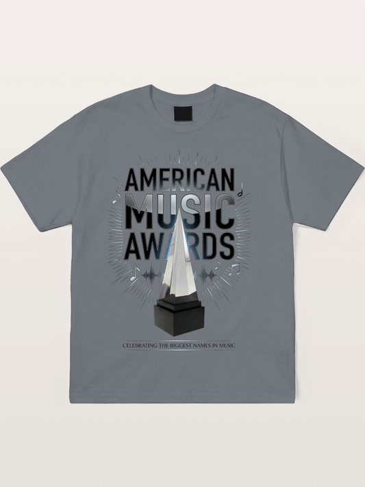 AMA Trophy Music Note Graphic Cotton T-shirt