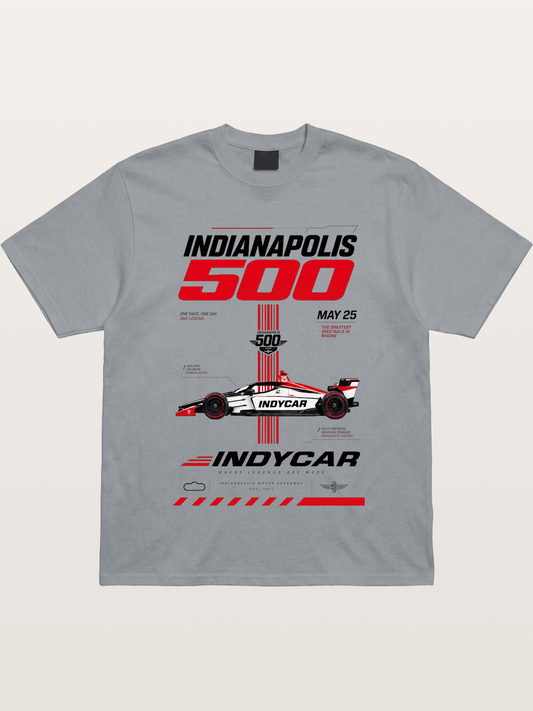 IndyCar Indianapolis 500 Poster Gildan T-shirt