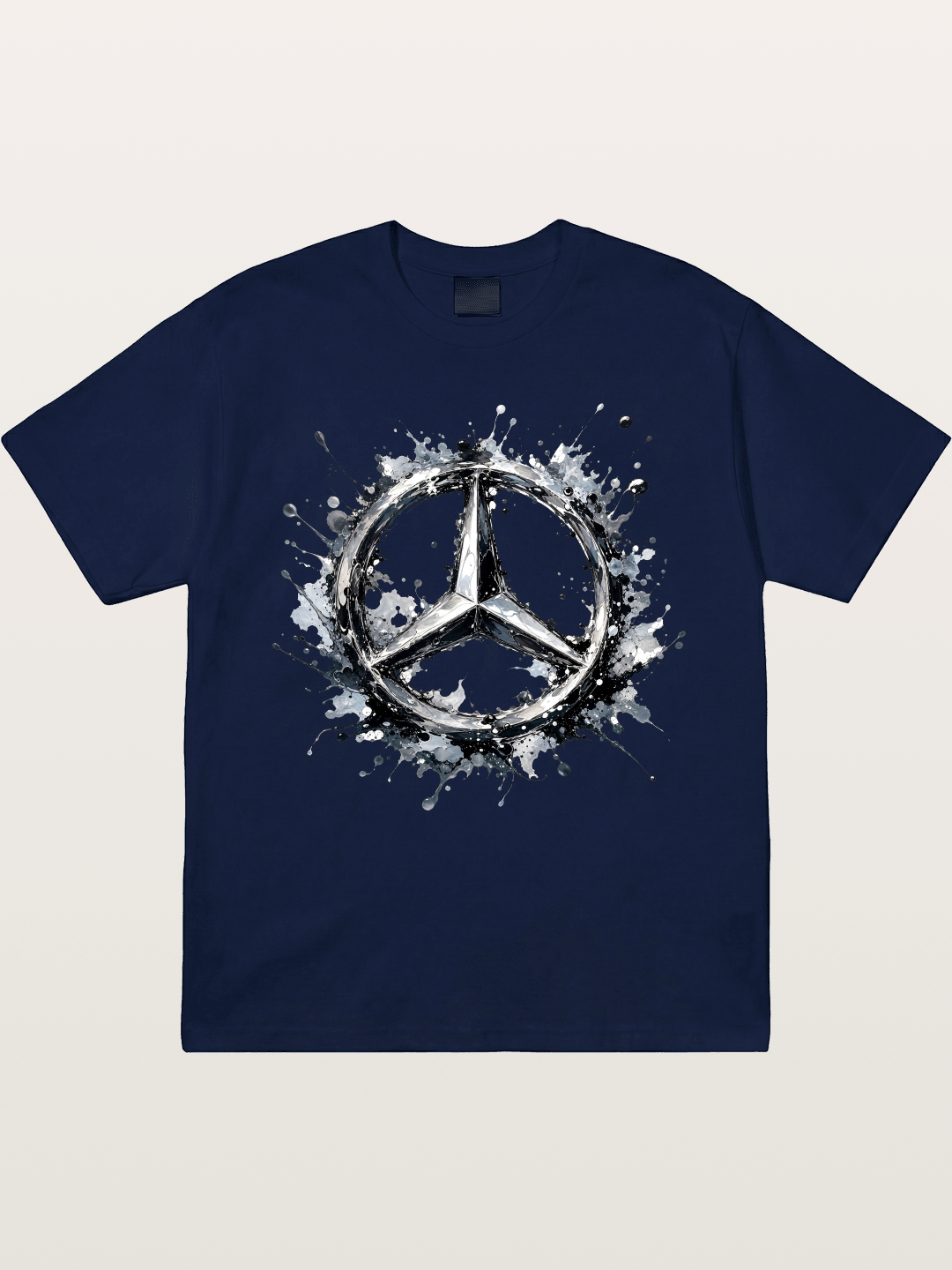 Mercedes Ink Wash Logo Art Gildan T-shirt