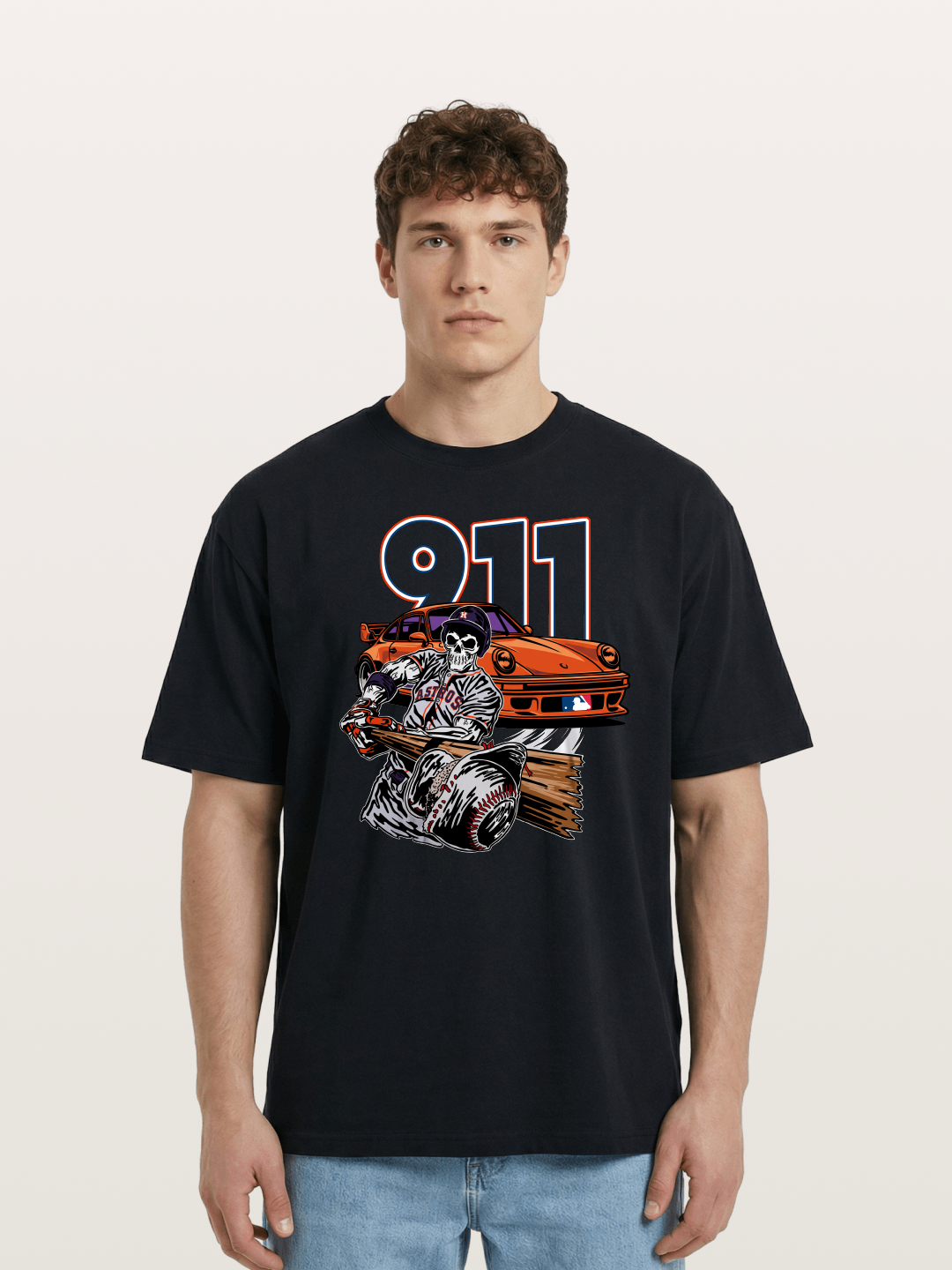 Skull Slugger Cotton T-shirt