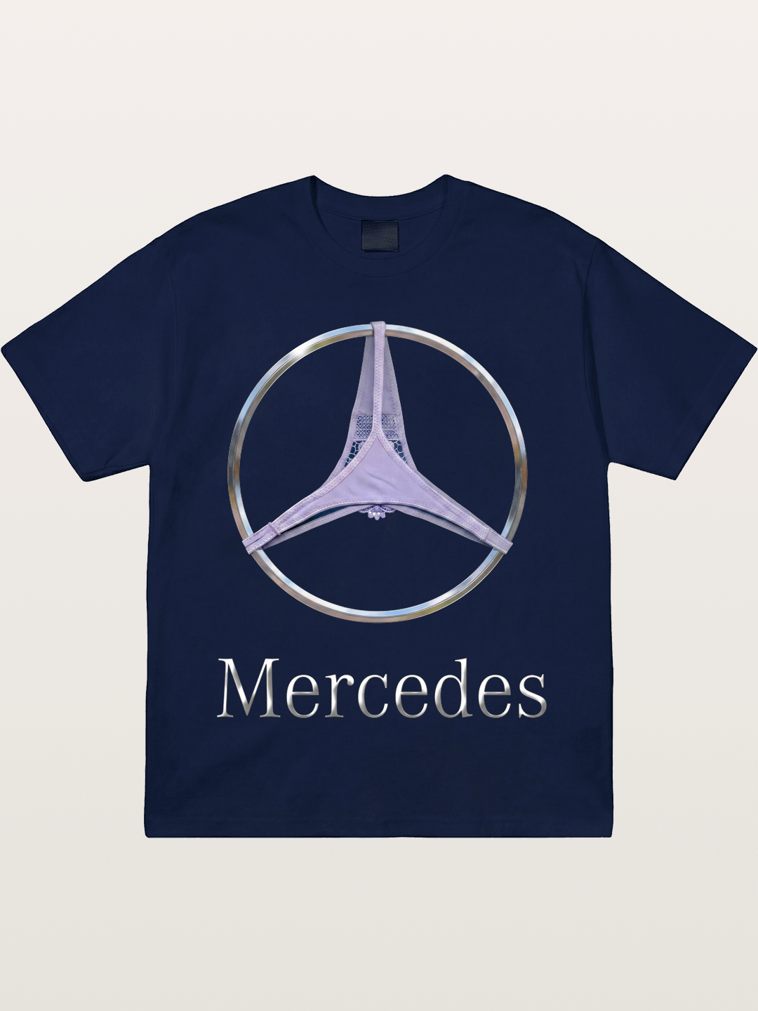 Mercedes Logo Thong Print Gildan T-shirt