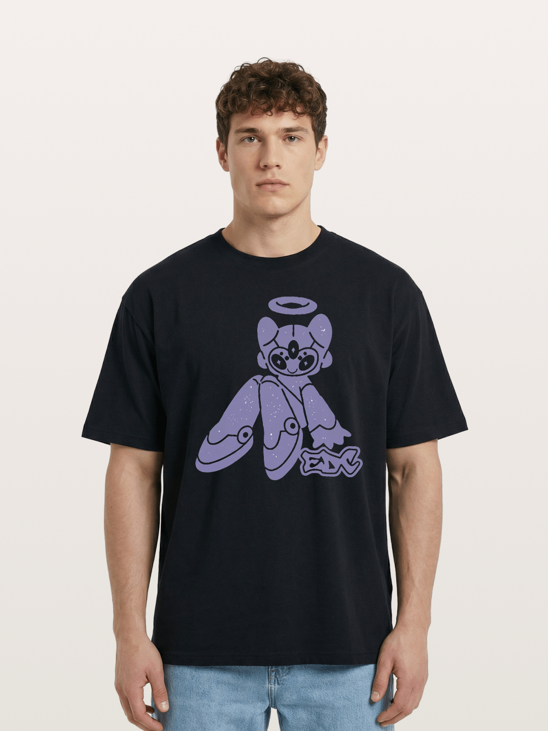 Angel Bear EDC Festival Art Cotton T-shirt