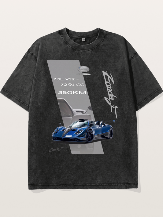 Pagani Zonda Technical Print Washed T-shirt