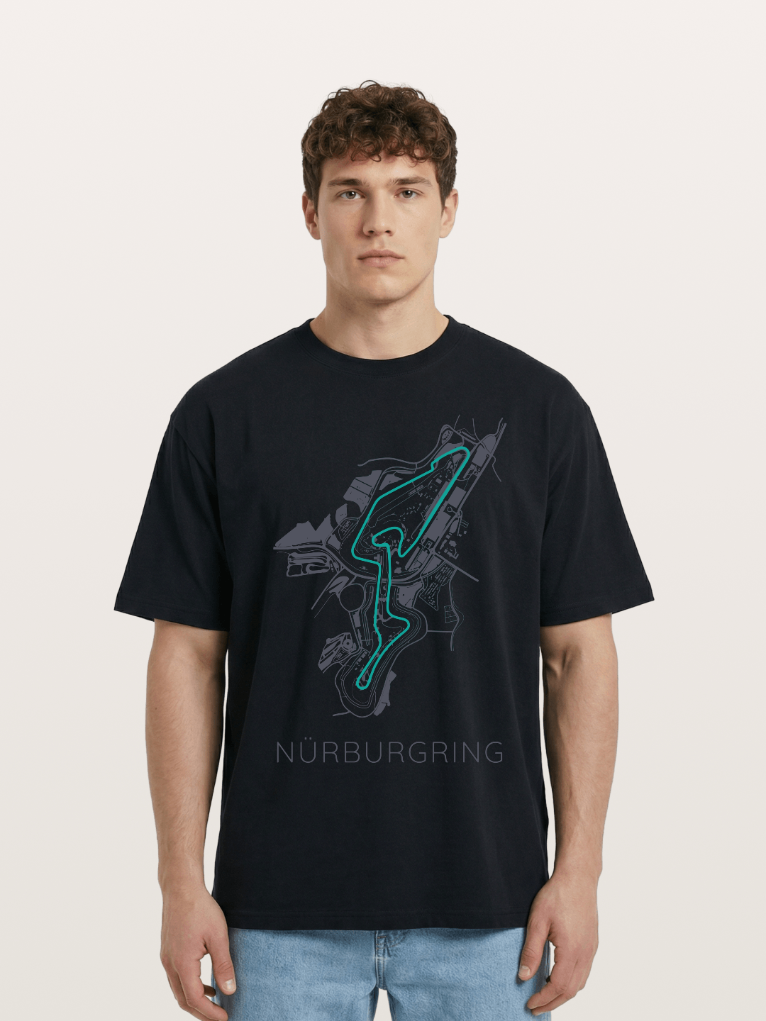 Nu?rburgring Track Diagram Cotton T-shirt