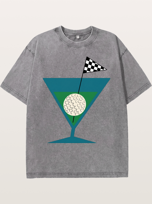 Golf Martini Washed T-shirt