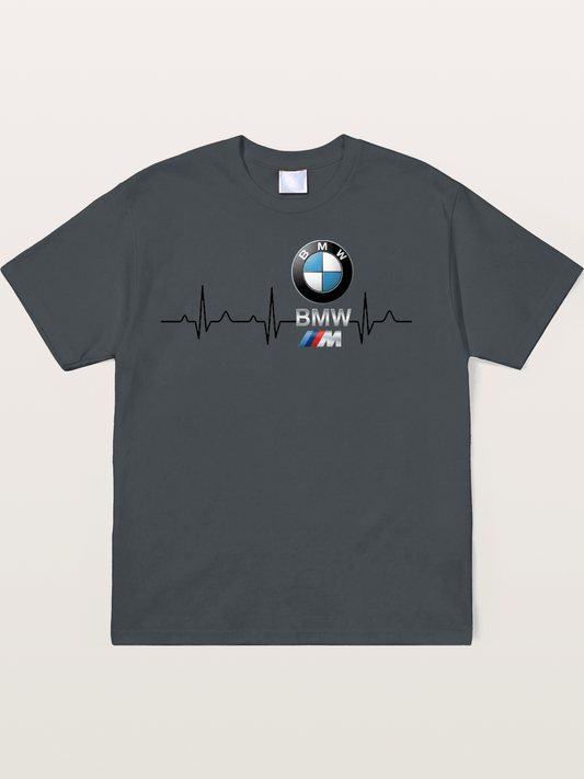BMW Heartbeat Logo Art Soft-Stay T-shirt
