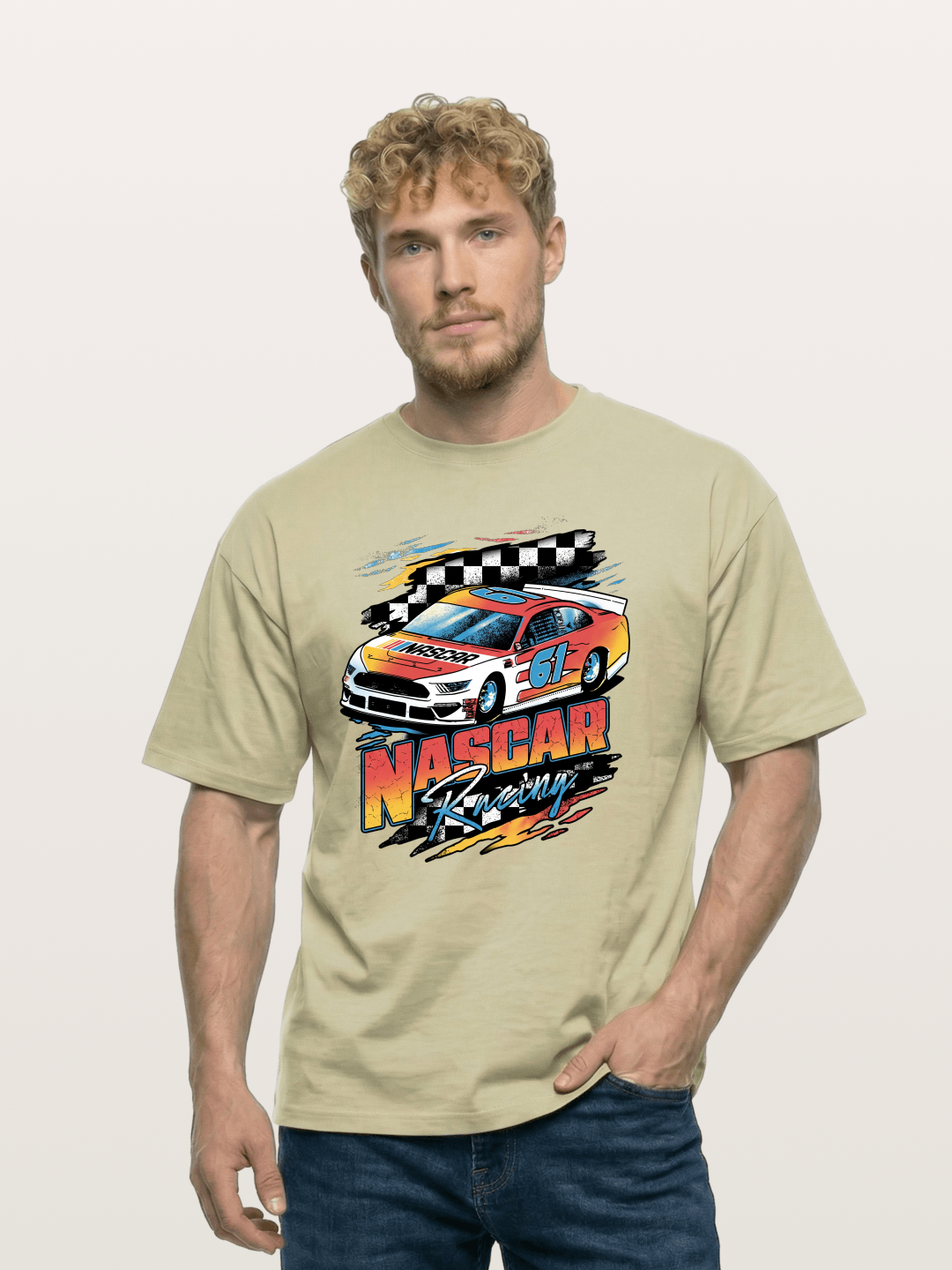 Stock Car Thunder Cotton T-shirt