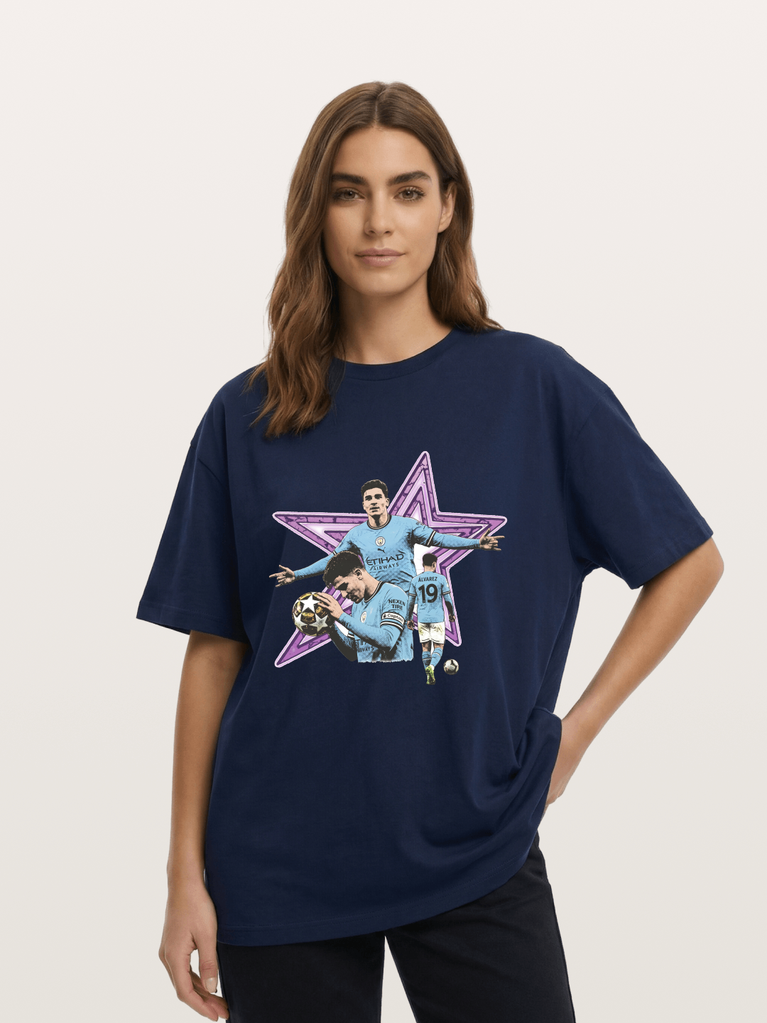 Manchester City Star Collage Cotton T-shirt