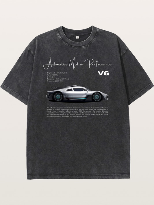 V6 Hybrid Power Washed T-shirt