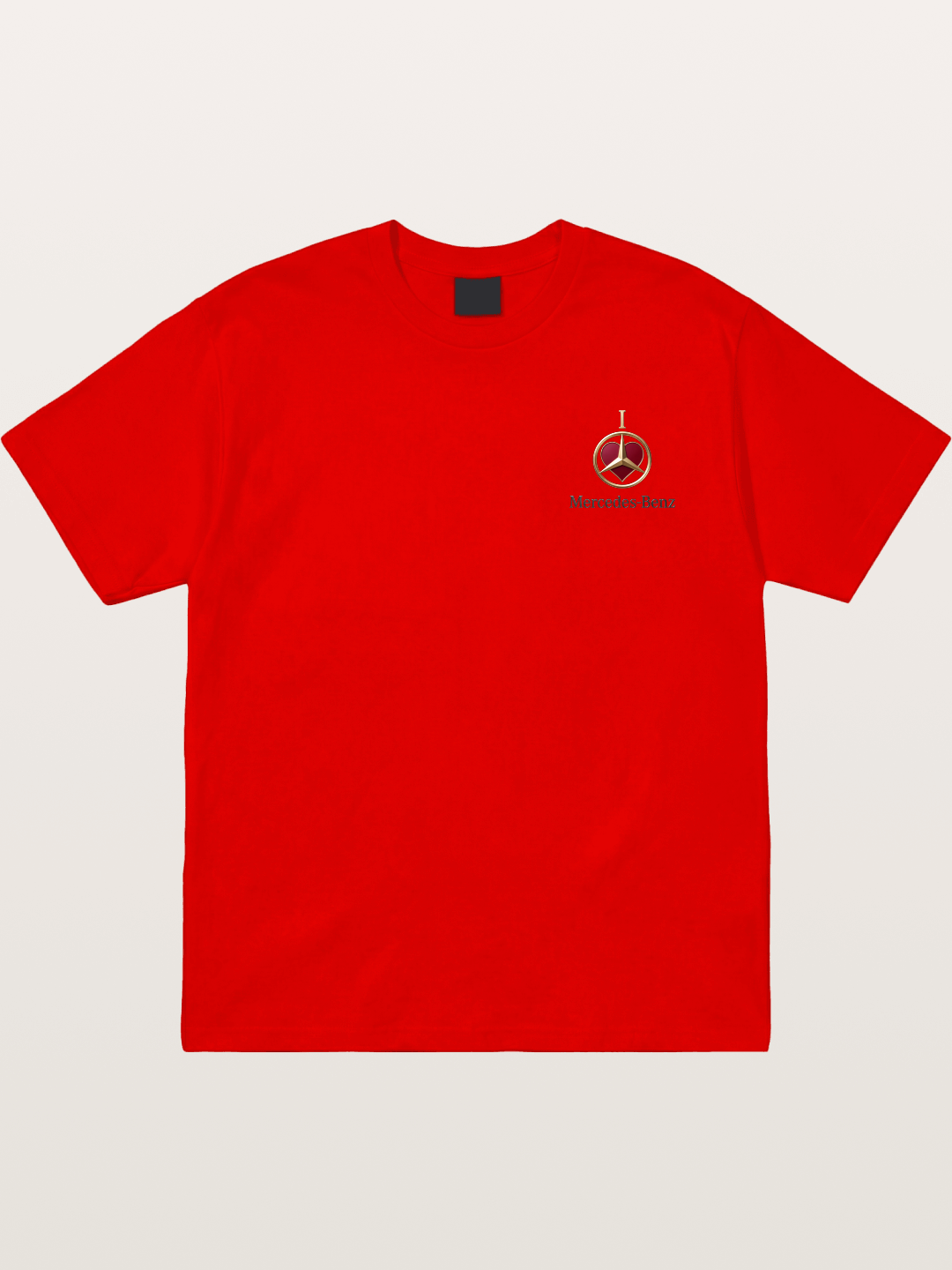 Mercedes Love Logo Art Cotton T-shirt