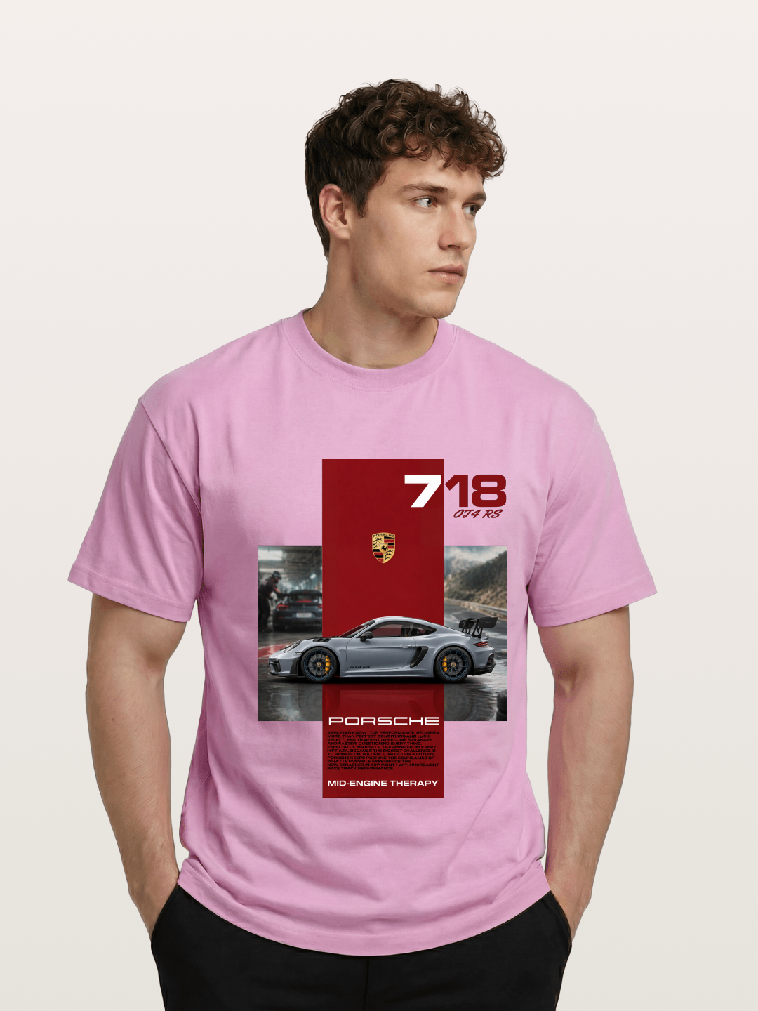 Porsche 718 GT4 RS Mid-Engine Therapy Gildan T-shirt