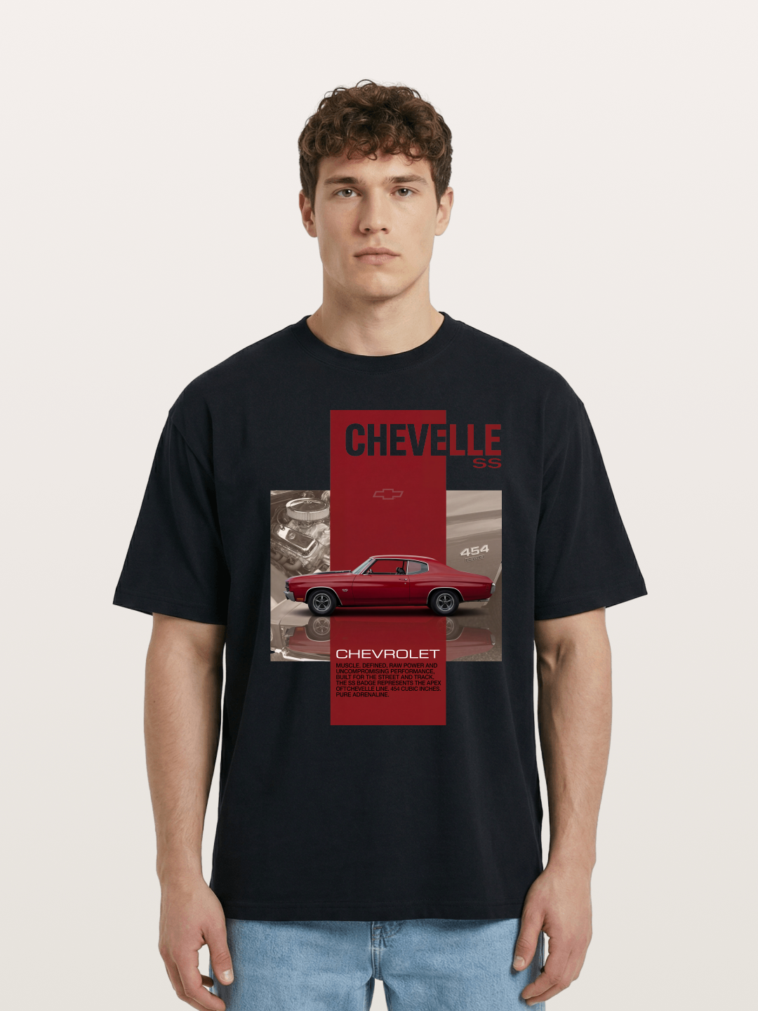 Red Coupe Cotton T-shirt