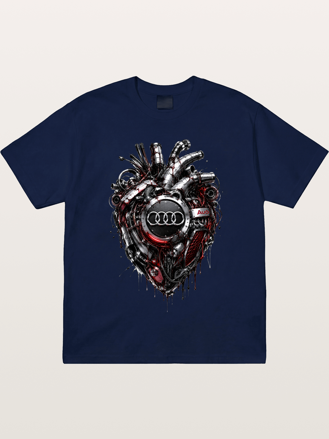 Audi Mechanical Heart Poster Gildan T-shirt