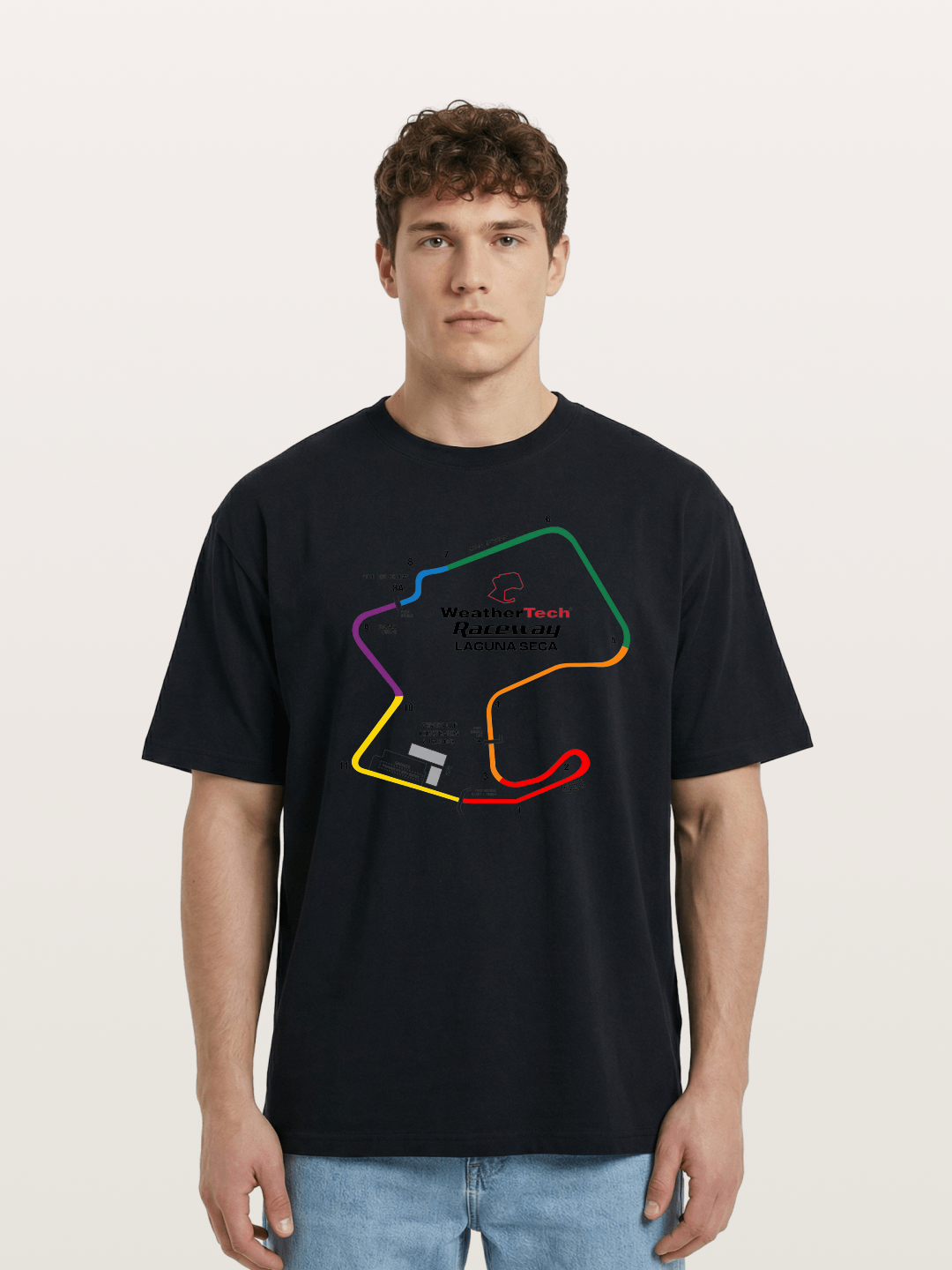 Corkscrew Track Cotton T-shirt