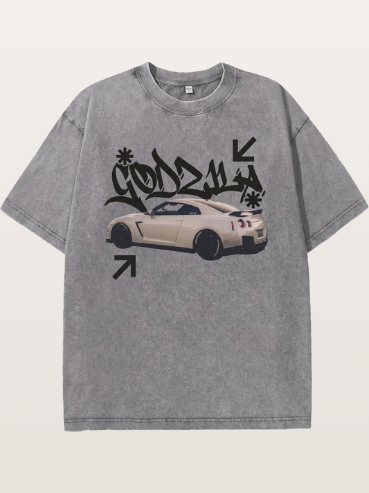 Godzilla GT-R Washed T-shirt