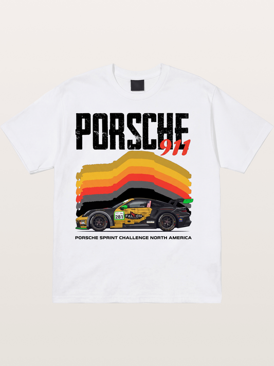 Porsche 911 Sprint Challenge Gradient Cotton T-shirt