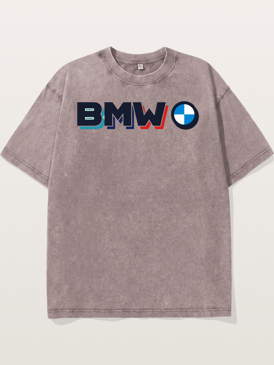 BMW Modern Typography Logo Washed T-shirt