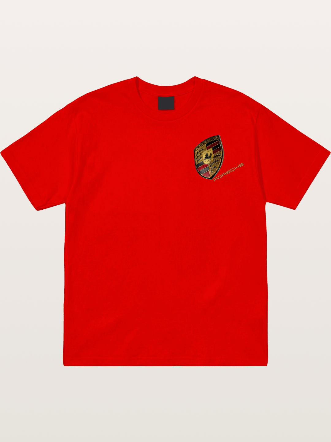 Porsche Classic Emblem Art Cotton T-shirt