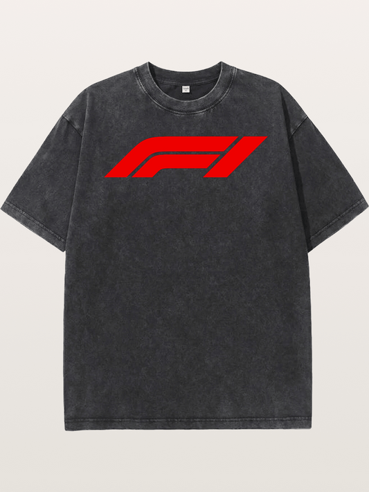 F1 Official Red Logo Washed T-shirt