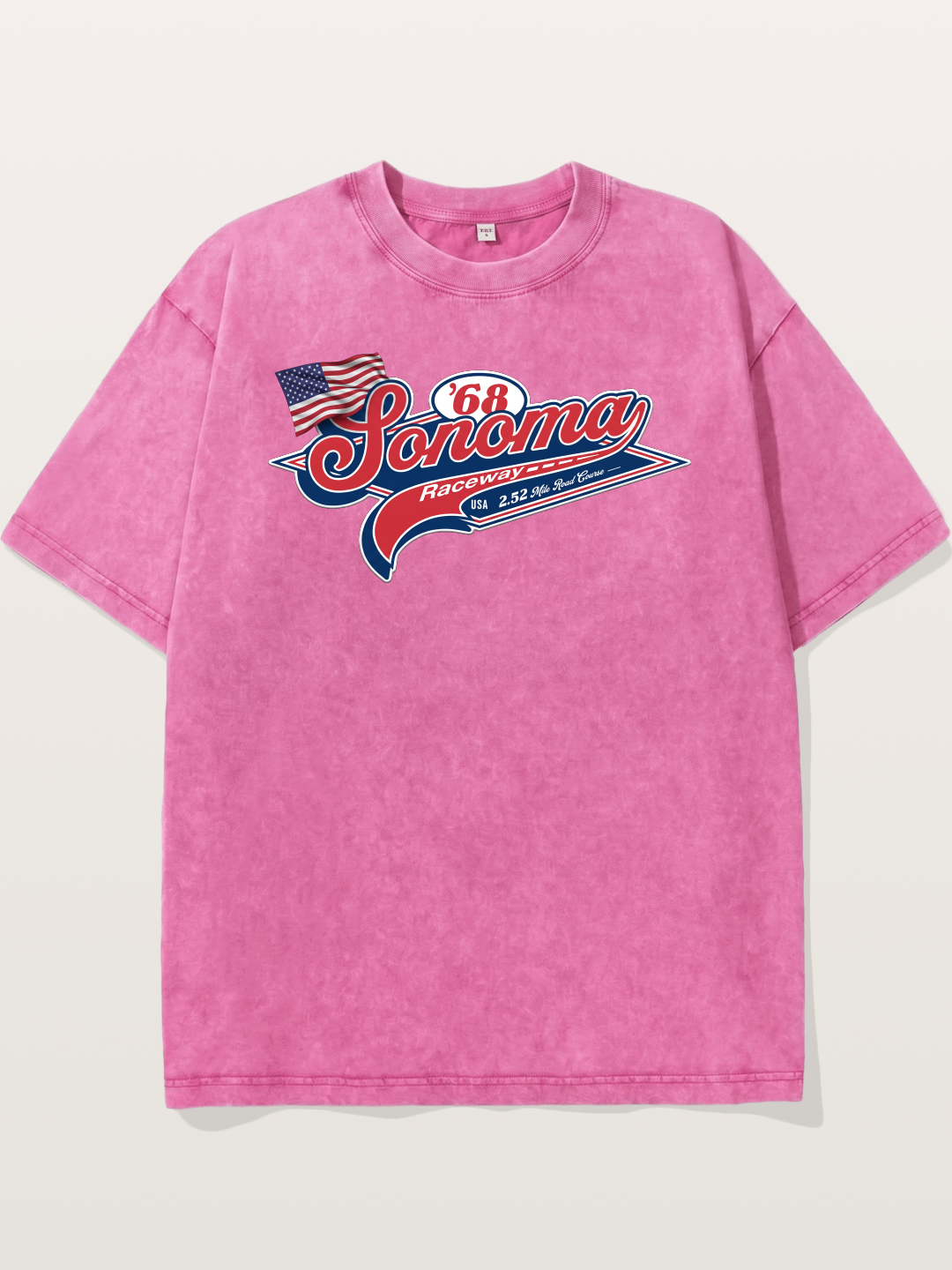 Sonoma Raceway 1968 Vintage Script Washed T-shirt