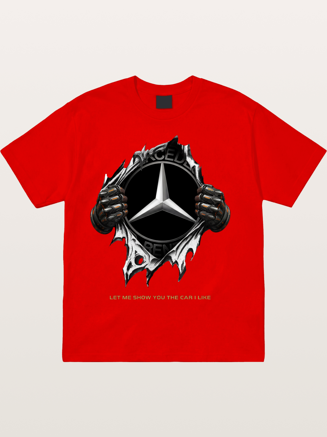 Mercedes Star Crest Tear Through Cotton T-shirt
