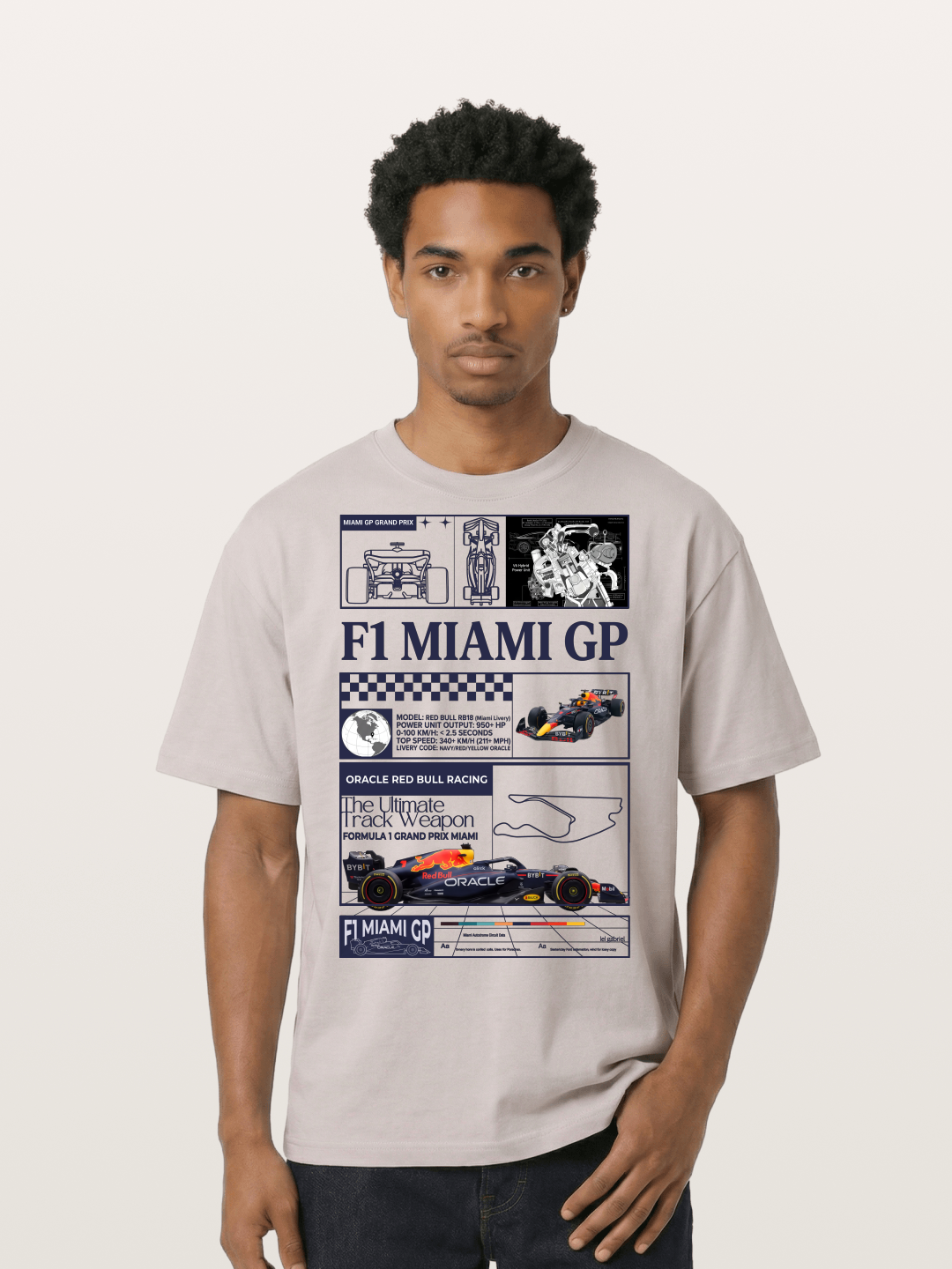 Red Bull RB18 Miami GP Cotton T-shirt